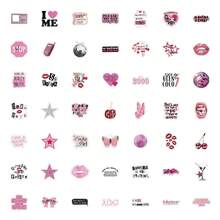 110PCS Y2K Stickers, Decoration, Diaries, Retro Room Decorations, Refrigerators, Wardrobes, Bookshelves, Power Banks, Walls, Doors And Windows, Water Bottles, Notebooks And Other Everyday Items. - Random Style - View 5