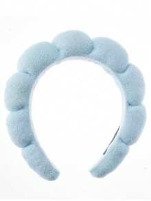 4pcs/1pc Fashion Fabric Cloud Headband, Solid Color Sponge High-Top Headband, Pressure-Free Hair Tie, Hair Accessories For Women, Suitable For Bathing, SPA, Skincare, Makeup Or Styling,Festival,Party - Multicolor - View 4