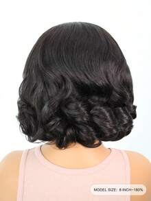 ISEE HAIR Wear & Go 9x6 M 帽蕾丝海洋波浪假发，预漂白蕾丝，无胶，8-16 英寸真人发假发，预拔毛预剪蕾丝，自然发色，自然发际线，新手友好，180% 密度，女士款 - SNatural - 查看 4