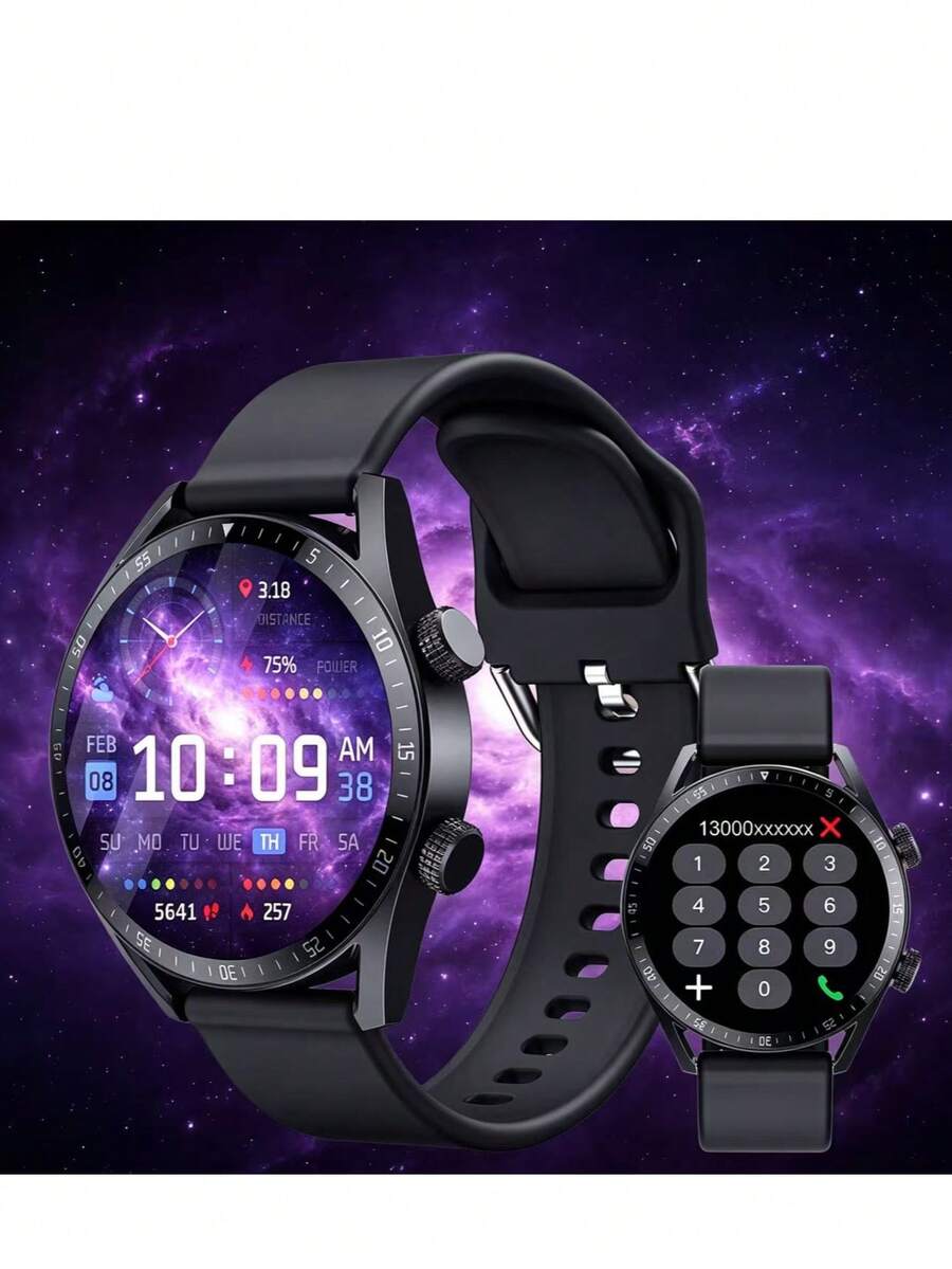 New Multi-Function Smart Watch: Music Player, Call Answer, Message Notification, Weather, Pedometer, Fitness Tracker - Hồng - Xem 1
