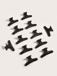 WANMEI 24pcs Black Butterfly Hair Clips, Professional Salon Hair Clips For Sectioning, Styling, Coloring, Suitable For Haircut, Styling, Sectioning, Hair Coloring, Fashion Butterfly Hair Accessories - Multicolor - View 4