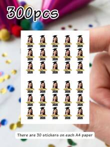 Custom Photo Temporary Tattoo Stickers Personalized Graduation Portrait Design, Celebration Style Body Decor For Graduation Party Ceremony, Customized Name Date Tattoo Decal Keepsake Gift, Customizable Favor For Friends Classmates Family Graduation Season - Multicolor - View 17