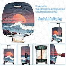 1 pieza Funda protectora para equipaje, disponible en múltiples tamaños. Hecha de fibra de poliéster, resistente a los arañazos y al desgaste, unisex. Ideal para viajes de negocios y vacaciones de verano. Fácil de lavar a mano y desmontable, un artículo imprescindible para viajar - Multicolor - Ver 31