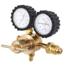 Pressure Regulator Nitrogen Regulator 0-600 PSI CGA580 Inlet, 1/4" Male Threaded Flare Outlet Connection, Heavy-Duty Handle, Self-Resetting Pressure Relief Valve, Nitrogen Tank Regulator - A - View 12