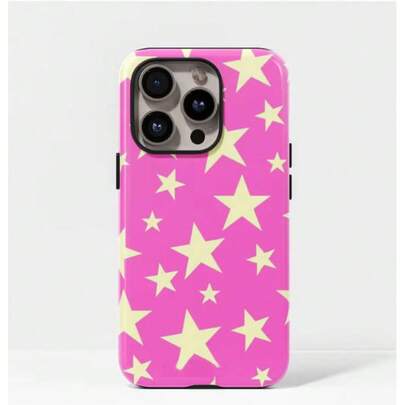 星空图案时尚艺术手机壳，兼容 17/16/PM15/PM13/13MINI/12/11/XSMAX/7/SE2，亮面手机壳