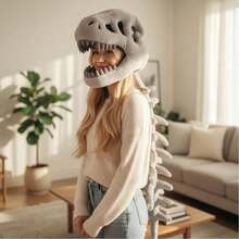 Dinosaur Skeleton Costume Set, Interesting Skeleton Dress - Grey - View 15