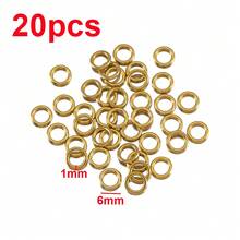 20 buah Cincin Lompat Tertutup Stainless Steel, Konektor Cincin Putar Cocok untuk Aksesoris Pembuatan Perhiasan DIY - Cincin baja tahan karat - View 29