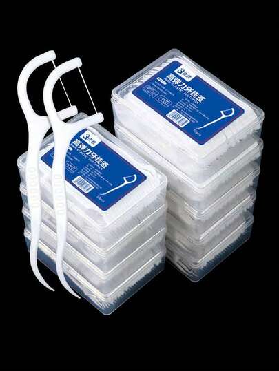 1/50/100pcs Portable Toothpick Storage Box - Travel-Friendly Toothpick Holder With Individual Toothpicks - Suitable For Camping, Gifts, Dental Hygiene, Easy To Clean, Lightweight Design, Essential For Frequent Travelers