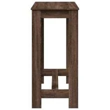 Bar Table, Standing Table For Kitchen, Living Room, Dining Room, Counter Table, Rectangular Kitchen Table, Lounge Table, Bistro Table, Dark Oak Wood Composite - 橡木深色 - 查看 5