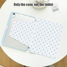 1pc 360° Rotating PU Leather Tablet Case With Pen Slot, Auto Sleep/Wake Function, Compatible With Samsung/Apple/Compatible With Honor/ And Other Popular Models, Dot Pattern, Suitable For Back To School, Valentine's Day, Holiday Gifts - Multicolor - View 10