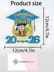 Customized Graduation Plaque With Photo-4 Colors, Custom Picture 2026 Congrats Grad Desktop Farewell Keepsake Gift,Graduation Gifts Acrylic Plaque,Custom Photo Name ,Bedroom Decor,Graduation Decor - Multicolor - View 9