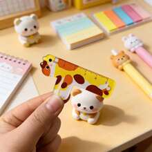 Thước kẻ hình chữ L bằng acrylic hình hươu cao cổ hoạt hình dễ thương, đồ dùng văn phòng phẩm học sinh Kawaii, dụng cụ vẽ, đo lường, đồ dùng văn phòng phẩm sáng tạo, quà tặng văn phòng phẩm cho bé gái. - Động vật - Xem 5