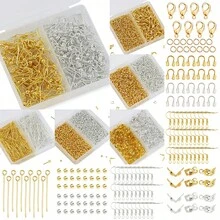 150件金属龙虾扣开口圈套装，DIY珠宝制作材料，适用于手链、项链、耳环、串珠工艺配件 - DIY 合金龍蝦扣套裝 - 查看 6