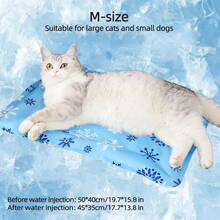 1pc Pet Cooling Mat, Summer Pet Cooling Pad, Water-Filled Cooling Cushion For Dog/Cat Kennel, No Electricity Needed, Suitable For Medium/Small Dogs And Cats To Sleep And Rest In Summer - Multicolor - View 15