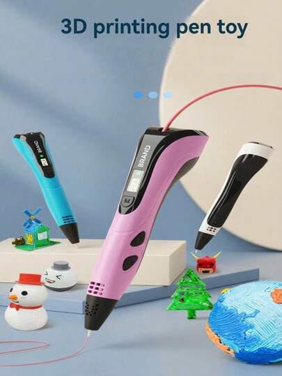 3D绘图笔，DIY绘画打印笔，3D涂鸦笔，Type-C USB接口，无需电池，适合DIY创意艺术涂鸦绘画3D笔套装，适合作为生日礼物、圣诞礼物、创意节日礼物