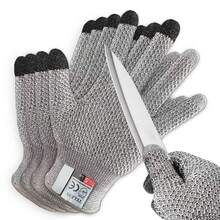 Pineapple Pattern Anti-Cut Safety Work Gloves, Level 5 Cut Protection Touchscreen Enabled Gloves, Multipurpose Gloves For Garden, Carpentry, Fishing - A - View 2