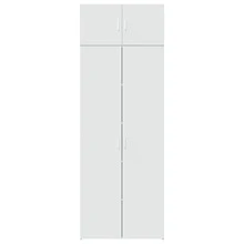 vidaXL Hochschrank Weiß 80x42,5x225 Cm Holzwerkstoff - 白色 - 查看 4