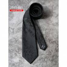 Three Exquisite Luxury Ties For Men And Women - High-Density 1200-Stitch Vintage Black And White Suit And Shirt Accessories, Elegant Formal Business Attire, Suitable For Weddings, Conferences, And Court Cases - Timeless And Versatile Ties For Professionals And Special Occasions - D35-05[立體黑玫瑰 手繫領帶] - 查看 12