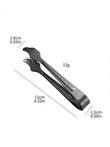 1 chiếc kẹp đá hình cánh bằng thép không gỉ, kiểu dáng thời trang cho gia đình/quán cà phê/quán bar. - Xem 2