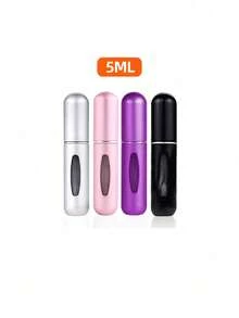 1 pieza Botella de perfume recargable de viaje, estuche de bomba de perfume portátil, botella de spray de fragancia vacía, adecuada para viajes y salidas, regalo para niñas, damas, mamás, artículo esencial de viaje, botella de perfume de vuelta a la escuela, decoración del hogar y el baño - Multicolor - Ver 26