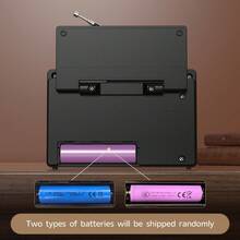 Radio de todas las bandas con conexión de audio inalámbrica, carga solar y multimodal, batería de larga duración de 1200mAh y múltiples modos de reproducción - Dorado - Ver 10