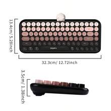 MOFii ANNI 渐变色无线蓝牙键盘，带磁吸可爱玩偶，2.4G USB 和蓝牙双模，可爱美观的键盘，适用于笔记本电脑、平板电脑、手机，不含电池 - 查看 10