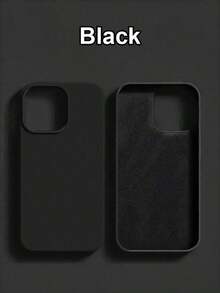 [Se EnvíA Localmente][Se EnvíA Localmente]Funda De TeléFono De Moda A Prueba De Golpes, Antideslizante Y Resistente A Los ArañAzos, De Color Negro SóLido Y Minimalista, De Material TPU Con Un DiseñO LíQuido Suave Que Permite La DecoracióN Con Corazones De Papel De Aluminio DIY, Adecuada Para Uso Diario, Compatible Con  17 ProMax 17 Pro 17 16 15 14 13 12 11/Pro Max/Plus S20-S25/FE/Ultra A56 5G, Regalo De CumpleañOs, Primavera, Aniversariofundas fundas - Color 1 - Ver 6