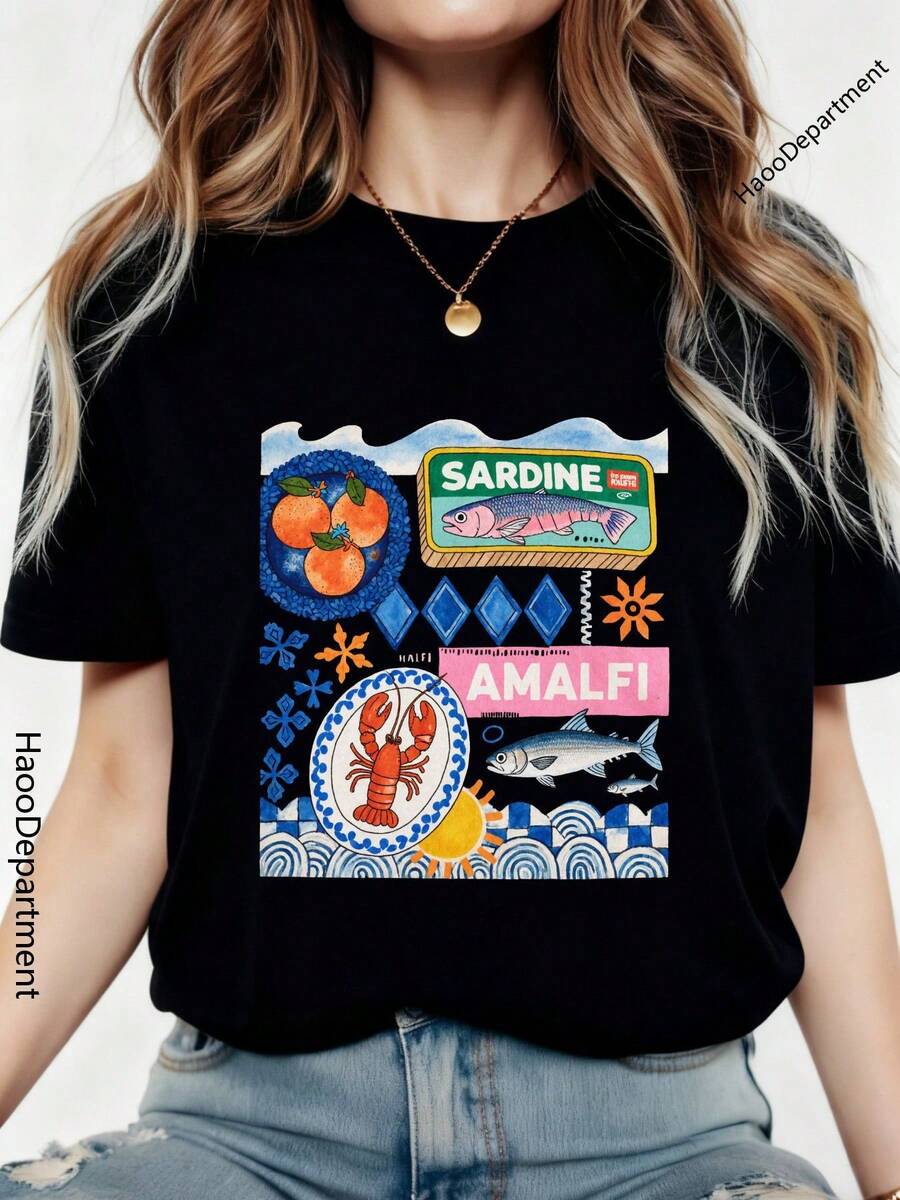 Women T-Shirts - 黑色 - 查看 1