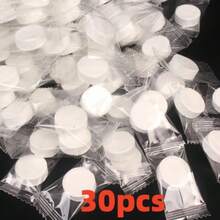 100/50/30/20/10片装一次性压缩毛巾，独立透明包装，便携式旅行压缩面巾 - 白色 - 查看 11