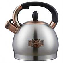 2.5l Silver - Tea Kettle -2.5l Tea Kettles Stovetop Whistling Teapot Stainless Steel Tea Pots for Stove Top Whistle Tea Pot - Plateado - Ver 9