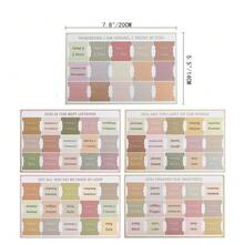 1 pieza/5 piezas/6 piezas/8 piezas Pegatinas laminadas extraíbles con versículos de la Biblia en español, etiquetas/pegatinas del Antiguo y Nuevo Testamento con nombres de libros de la Biblia en español y citas inspiradoras, suministros para el estudio de la Biblia, accesorios para diarios, artículos esenciales para volver a la escuela - Multicolor - Ver 7