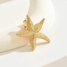 1/3 Pcs Gold Seashell Hair Clips For Women,Hawaii Beach Themed Starfish Conch Shell Alligator Hair Barrettes, Summer Fashion Hair Accessories For Beach Vacation Wedding Bridal Party Daily Wear,Travel,Birthday - Gold - View 8