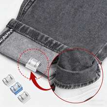 4/8/10 Pieces Use Invisible Fixing Clips To Shorten The Length Of The Pants Legs And Prevent Dragging At The Bottom Of The Legs. The Seamless Buckle Style Pants Leg Closure Device Is Hidden To Avoid Dragging Between The Legs And The Ground. It Is Suitable For Jeans And Pants, Waterproof, Portable, Wear-Resistant, And Reusable - 8 cái - Xem 3
