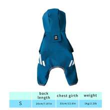 Impermeable con capucha reflectante para mascotas, atuendo impermeable para perros medianos/pequeños como poodle, teddy, diseño reflectante para nocturna, impermeable y a prueba de viento, abrigo de lluvia para mascotas, adecuado para gatos y perros, chaqueta protectora para todo tipo de clima - Multicolor - Ver 12