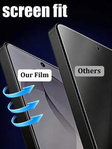 Android Phone Screen Protector 2pcs Full Screen Anti-Spy Tempered Glass Screen Protector, Ultra-Thin Tempered Glass, Compatible With Samsung Screen Models And Curved Screen Models, Support Rapid Unlocking, High Hardness Scratch-Resistant, Smooth Touch Screen Protective Film, Compatible With Samsung Galaxy S24/S24/Plus/S24 Ultra, Galaxy S23/S22/S22Plus/S23 Ultra, Galaxy S25/S25/Plus/S25 Ultra, S26 Ultra/S26 Plus/S26 Mother's Day Gift - Black - View 3