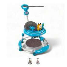 THE BABY SHOP Andadera C/ Tapete Saltarín Abeja Musical Mod Tek-203 - Azul - Ver 1