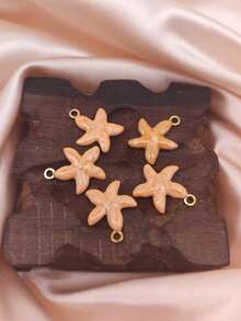 1/3/5 piezas Accesorio de collar, pulsera y colgante con elemento de estrella de mar en estilo bohemio, adecuado para uso diario - Multicolor - Ver 5