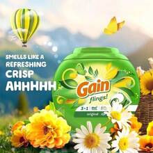 Flings 3-In-1 Oxi Boost And Febreze Laundry Detergent Pacs, Original Scent, 14 Count - 預設 - 查看 2