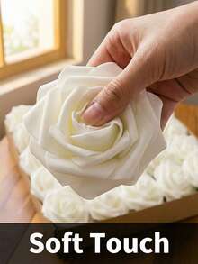 Artificial Roses Flowers With Flexible Stems Components To Achieve Natural Look In Diy Crafts Everlasting Blossoms For Women Workers Crafters Artificial Roses Flowers For Decorating Office Desks Bedroom House Wedding Party Supplies Pieces For Table - Multicolor - View 10