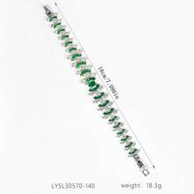 1条18厘米女士可调节链条手链，时尚优雅，珐琅工艺，独特设计，适合女性日常佩戴、节日庆典和馈赠。 - 手鍊 - 查看 7