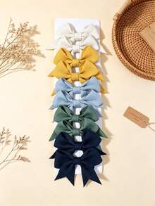 20 piezas de pinzas para el cabello con moño para niñas y adolescentes, adecuadas para uso diario - Multicolor - Ver 7