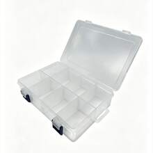 8-Grid Adjustable Plastic Tool Storage Box, Screw Parts Organizer Box, Size: 20*13.5*4.5cm, Suitable For Storing Medicine, Hardware Tools - 1PC - View 7