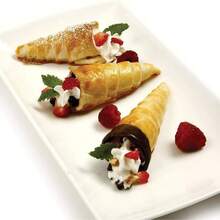 12 Pack Large Cream Horn Forms 5-Inch, Non-Stick Cream Horns Pastry Mould Croissant Baking Forms For Baking Croissants Bead, Chocolate Croissant, Brioche Rolls, Ice Cream Cone Party Dessert - View 9