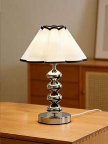 1pc Minimalist Desk Lamp, Versatile Desk/Table Lamp, Warm Light USB Powered Reading Lamp, Suitable For Modern, Nordic, Homestay, Restaurant, Camping, Bedside Lighting - Silver - View 9