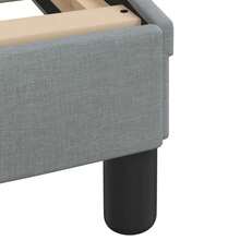 vidaXL Bett mit Matratze "Hvar" Hellgrau 180x200 cm Stoff - Grigio - Visualizzare 7