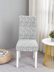 1 st/4 st/6 st vackert stolsöverdrag med tryck, prickigt mönster, minimalistisk design, rött, mjölksident tyg, halkfritt elastiskt stolsöverdrag med perfekt passform, lämplig för vår, sommar, höst, vinter - Multifärgad - Visa 4