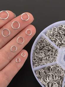 600pcs Jump Rings And Jump Rings Open/Close Tools For Jewelry Making And Necklace Repair (Assorted Sizes) - Multicolor - View 3