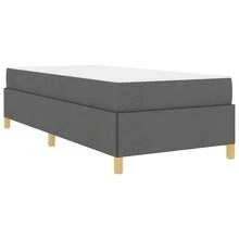 vidaXL Bettrahmen mit Matratze Dunkelgrau 80 x 200 cm Stoff - Grigio - Visualizzare 4