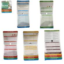 1pc Air Fryer Magnetic Cheat Sheet Cookbook, Cooking Time Chart, Cooking Guide Booklet, Air Fryer Recipe Book, And Kitchen Conversion Guide, Oven Cooking Pot Temperature And Kitchen Conversions - Multicolor - View 9