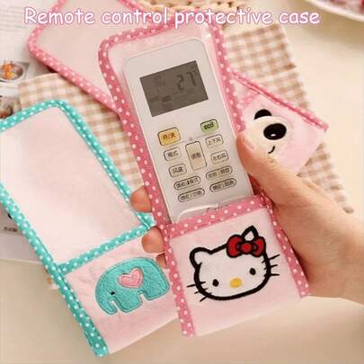 SANRIO 1 pezzo Custodia protettiva per telecomando TV a tema Hello Kitty, Custodia antipolvere per telecomando condizionatore d'aria, Custodia protettiva universale carina e anti-polvere